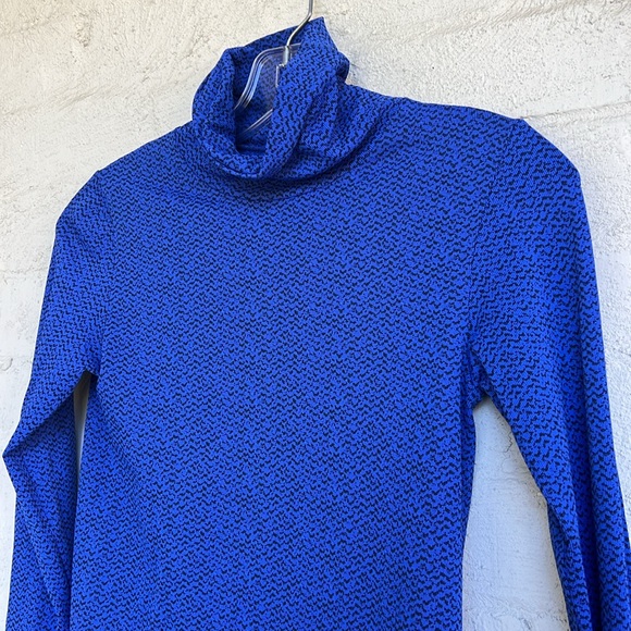 Athleta Flurry Peak Turtleneck Tanzanite Blue/Black Size XS - Picture 4 of 11